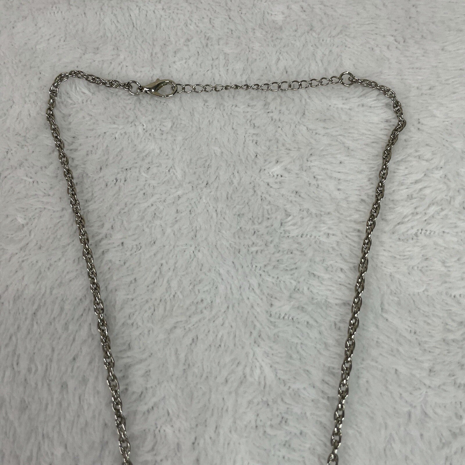 Women’s Fashion Jewely Turquoise Simulated Genstone & Silvertone Heart Necklace