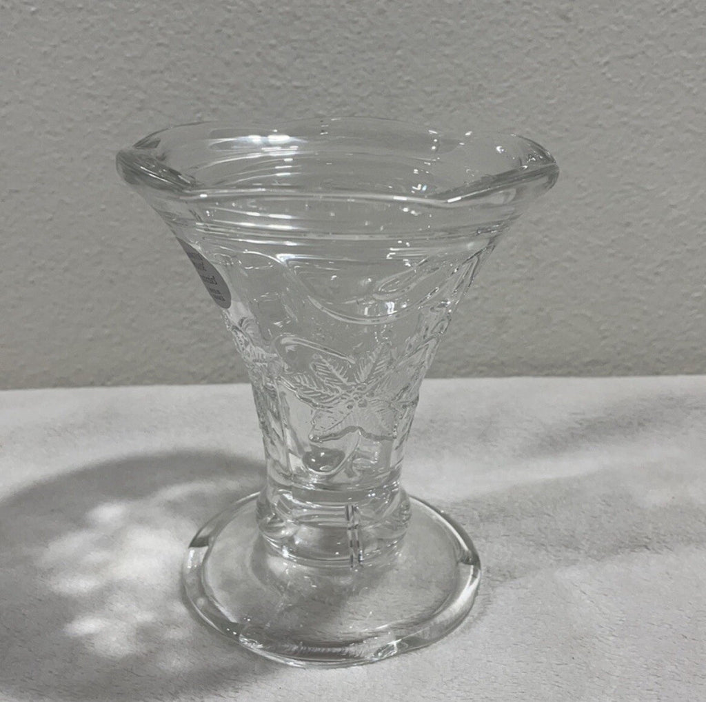 Princess House "Fantasia" Decorative Poinsettia (2 in 1) Candle Holder / Vase