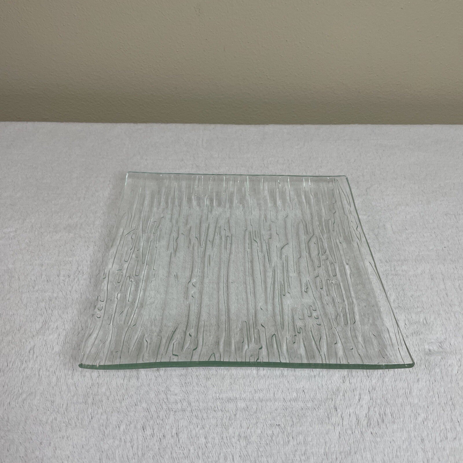 Decorative Glass Square Candle Holder / Trinket Tray / Jewelry / Display Tray