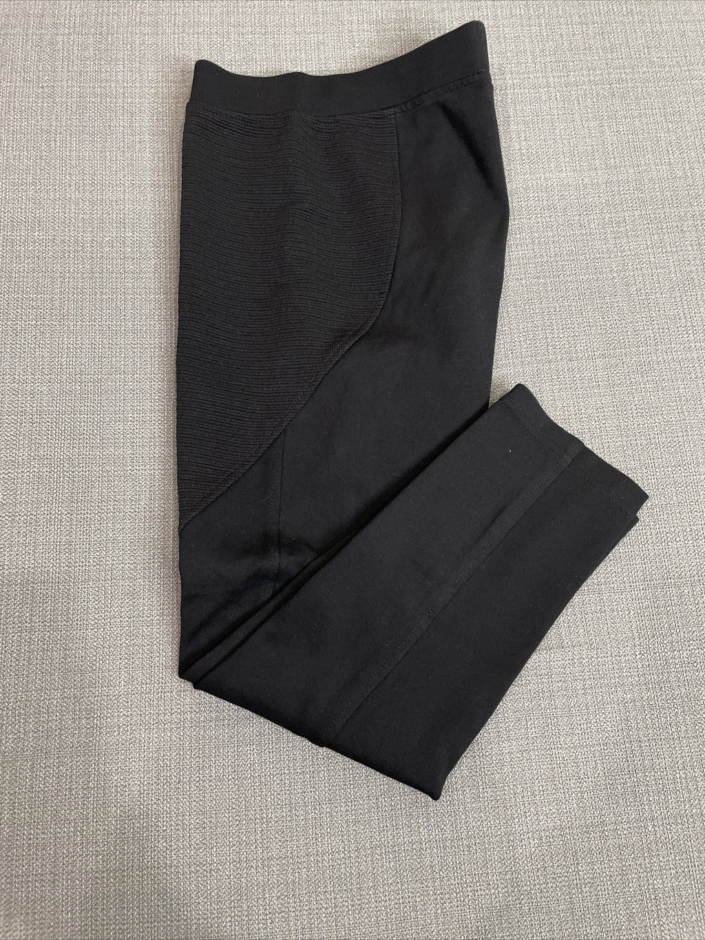 Vicinity Women’s Black Cropped Pull-On Moto Leggings Size M