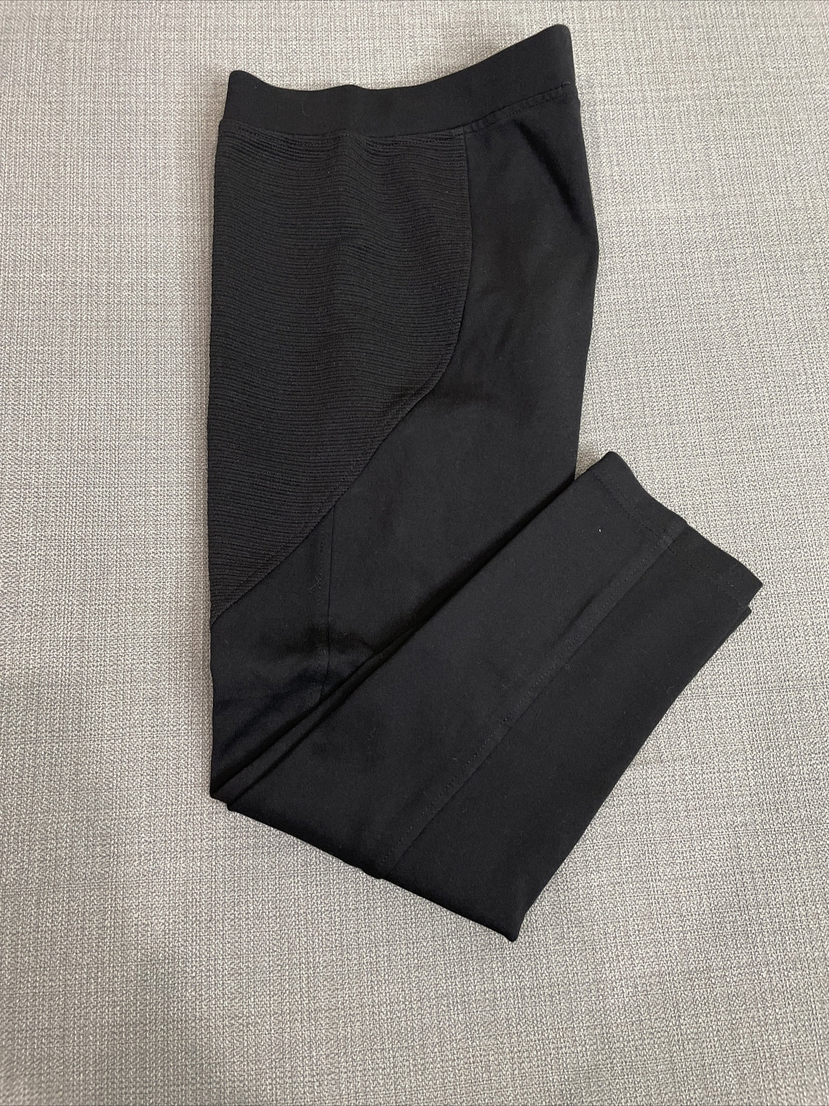 Vicinity Women’s Black Cropped Pull-On Moto Leggings Size M