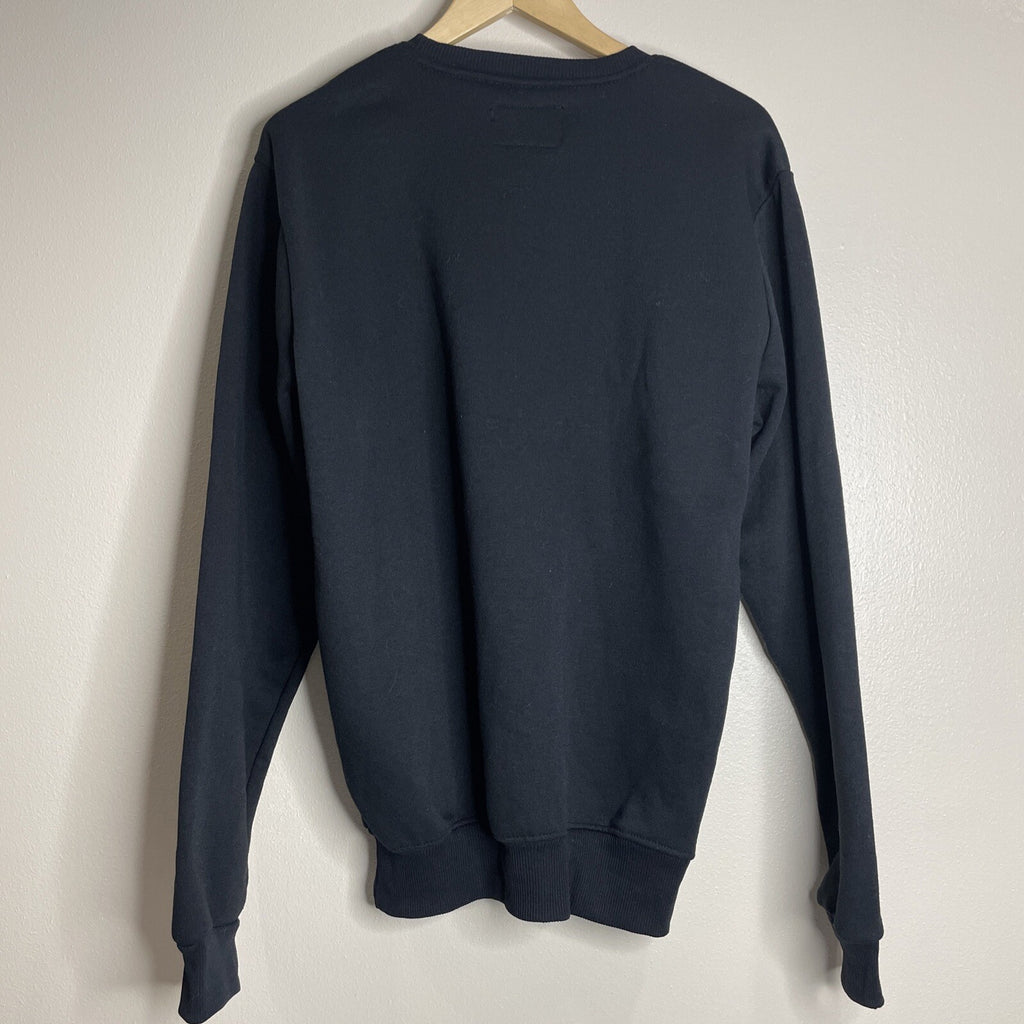 Champion Adult (Men’s/Women’s) Size L Black Sweatshirt w/Embroidered Lettering