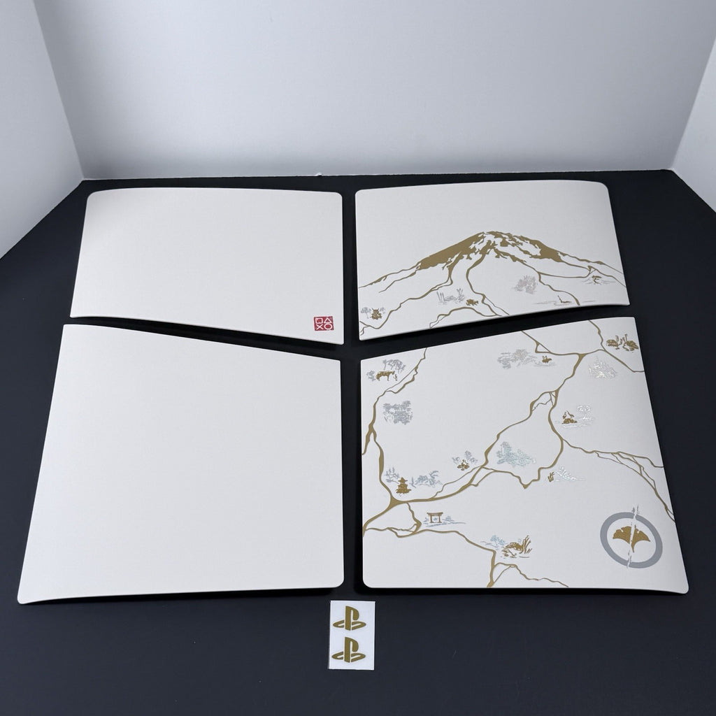 PlayStation 5 Ghost of Yotei  White PS5 Pro Faceplate Cover Shell (Disc Free)
