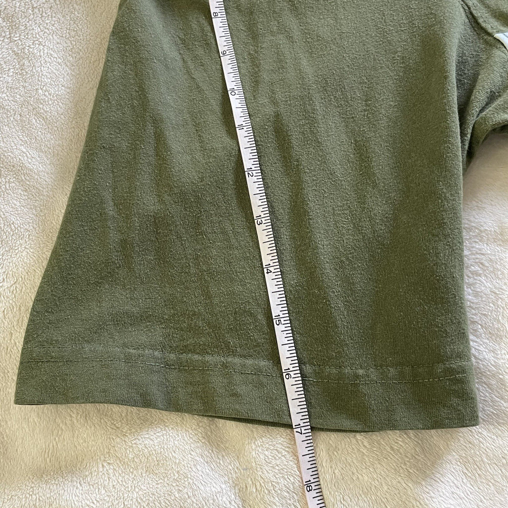 RocaWear Men Size XXXL (3XL) Green Short Sleeve Logo T-Shirt with Printed Stars