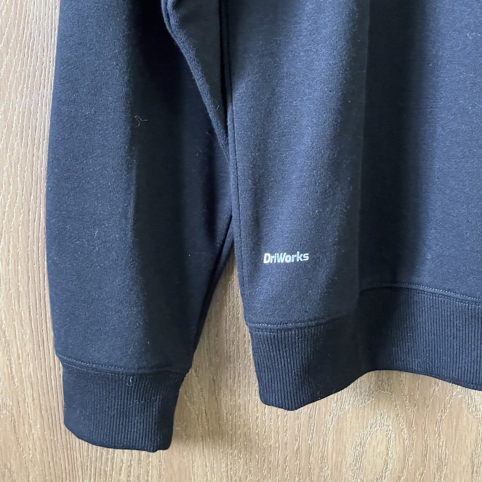 NWT Athletic Works Men's Size Small (34-36) DriWorks Black Fleece Sweatshirt
