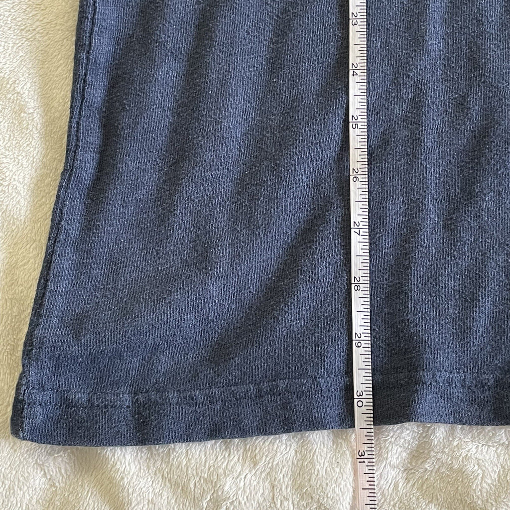 Old Navy Men's Size XX-Large (2XL) Blue Long Sleeve Casual Henley Shirt