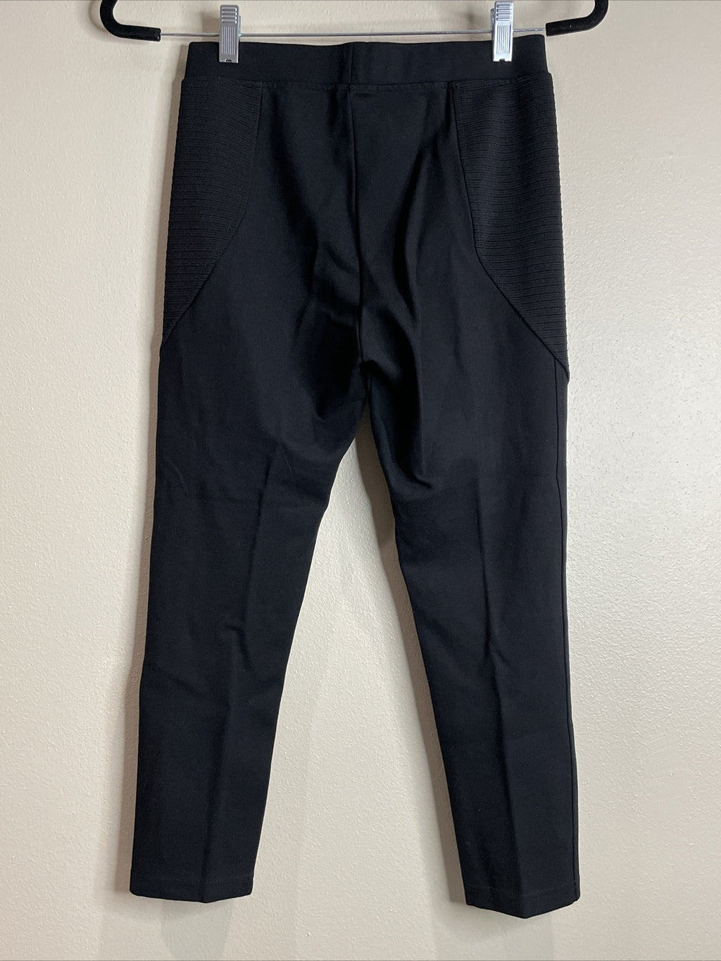 Vicinity Women’s Black Cropped Pull-On Moto Leggings Size M