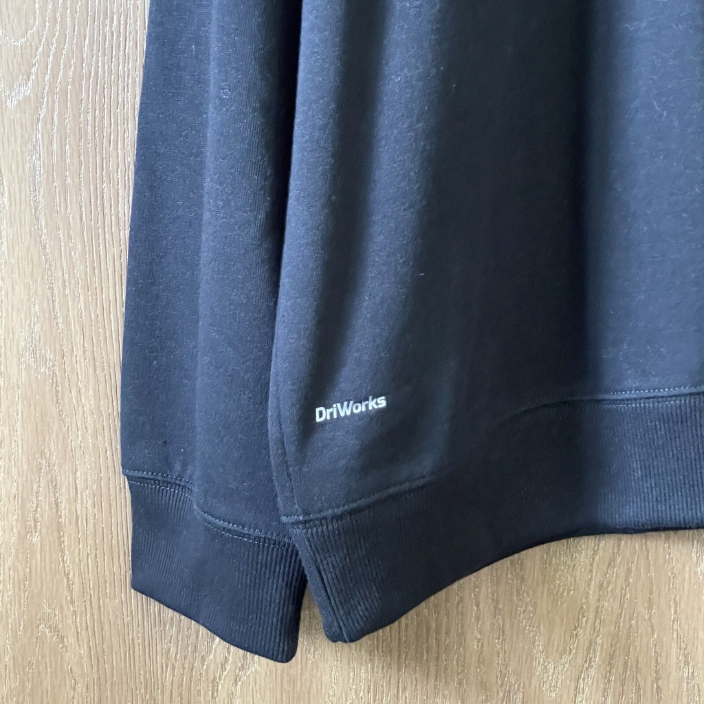 NWT Athletic Works Men's Size 2XL (50-52) DriWorks Black Fleece Sweatshirt