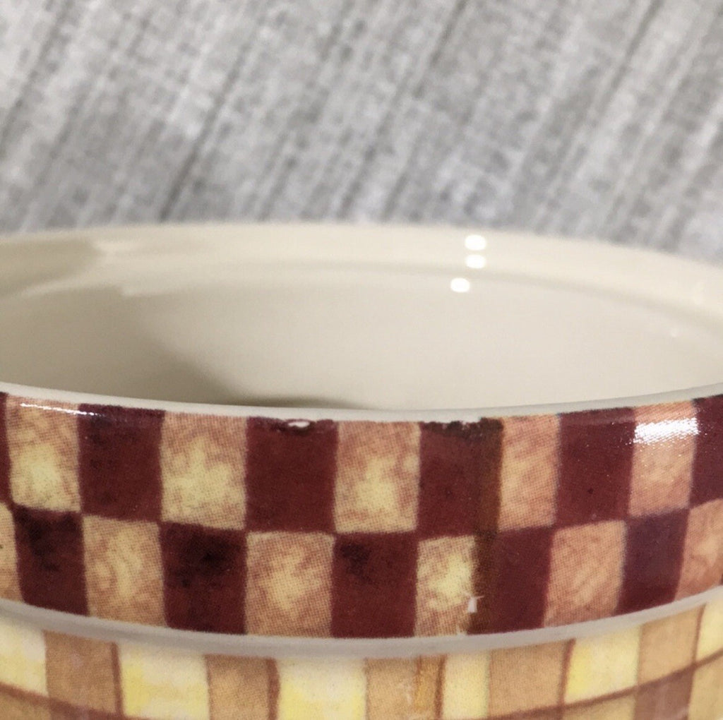 Ouya Decorative Rooster Jars / Containers with Lids - Set of 2