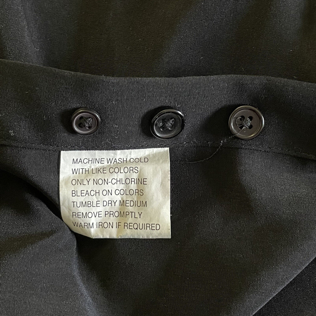 Hill & Archer Men's XL Black Long Sleeve Button Up Shirt with Embroidered Design