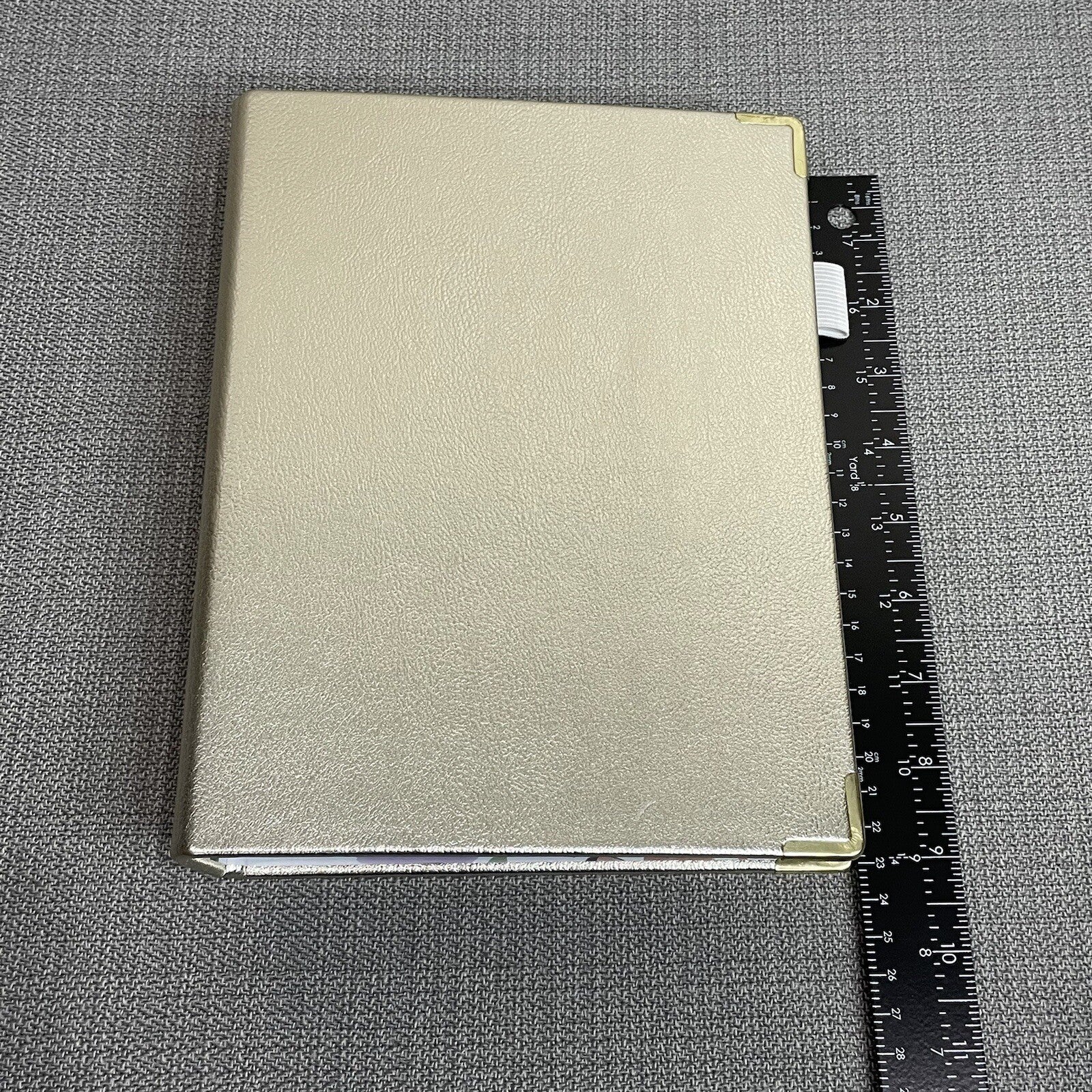 Decorative Fashion "Mini" Gold Floral Themed 3-Ring Planner Binder Bundle Set