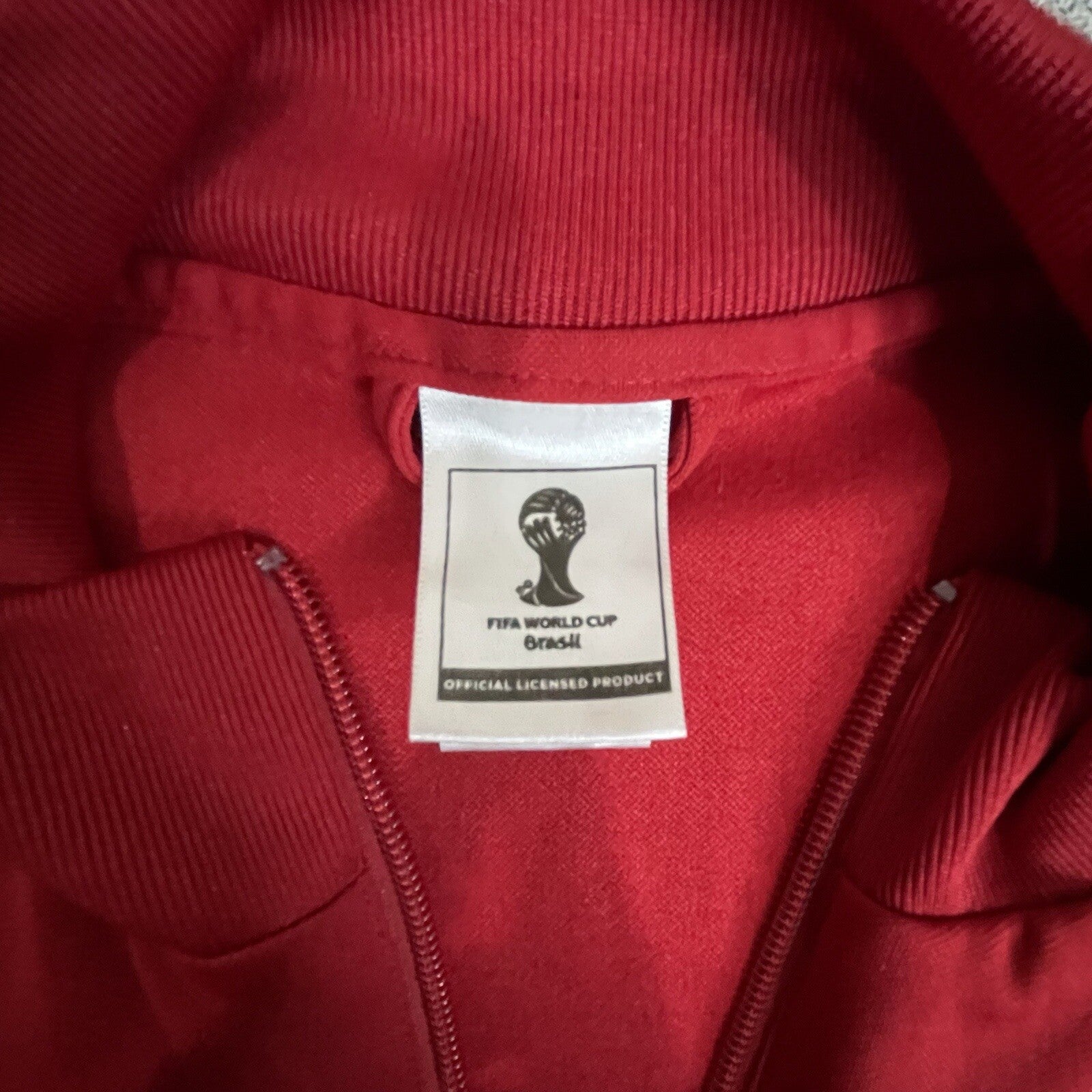 Adidas FIFA World Cup Brazil (Brasil) Mens Womens Adult Med Red Athletic Jacket