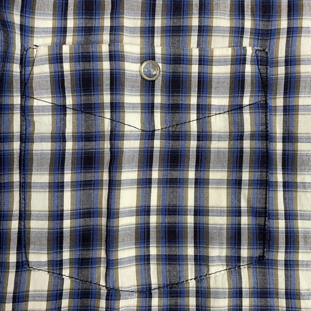Rugged Wear Hunters Peak Men's Size M Plaid Short Sleeve Button Up Shirt