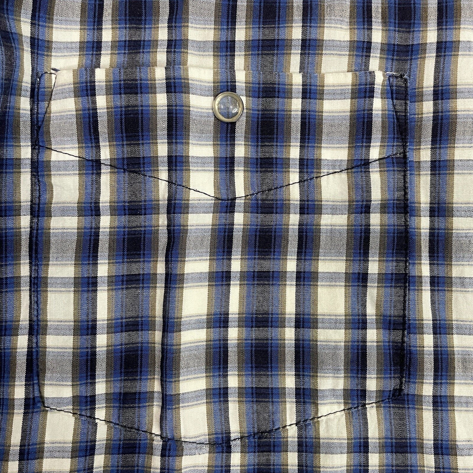 Rugged Wear Hunters Peak Men's Size M Plaid Short Sleeve Button Up Shirt