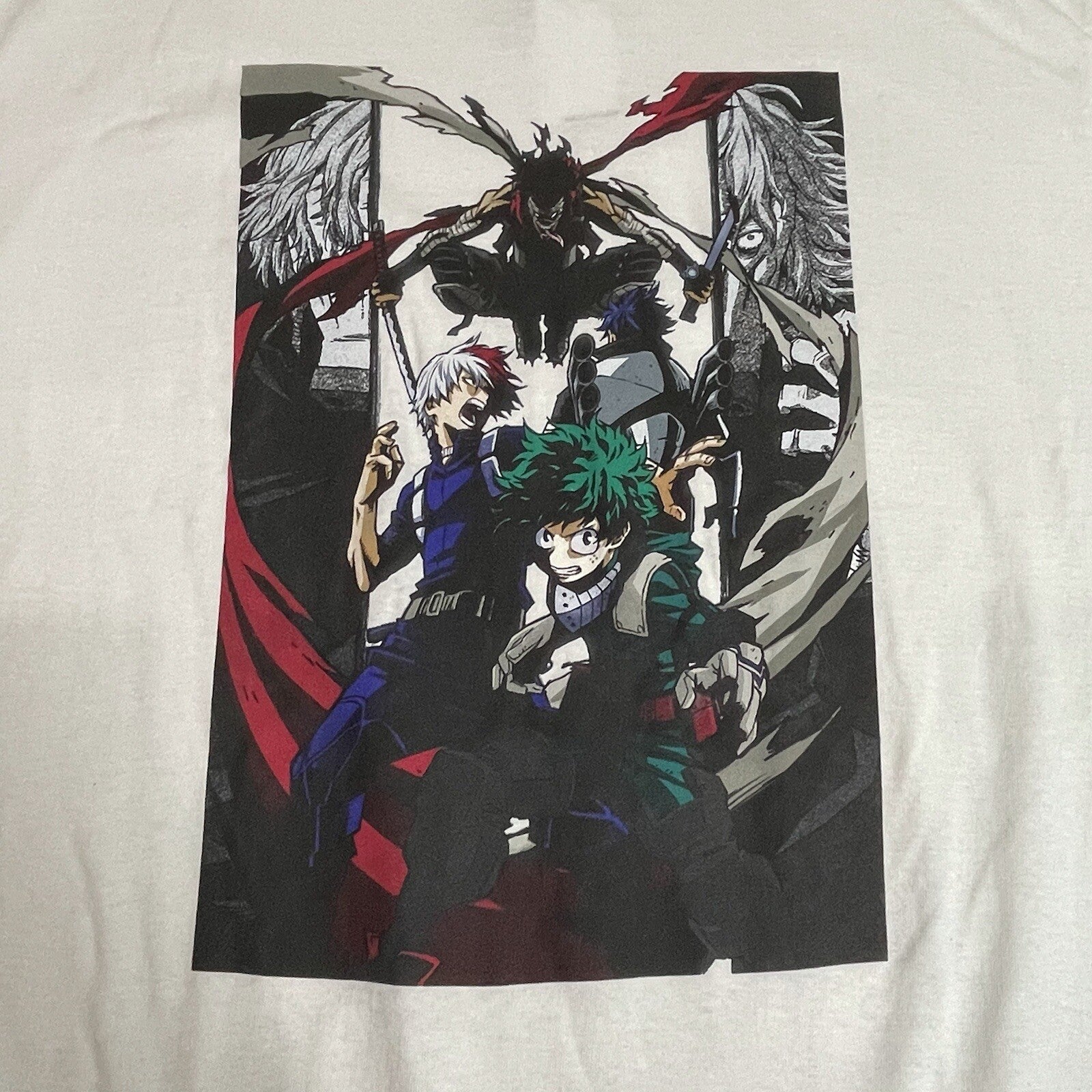 NWT My Hero Academia Men's Women's Adult 2XL (XXL) White Graphic T-Shirt