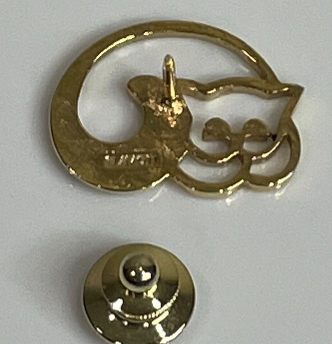 Avon Women's Fashion Jewelry - Pins & Brooches -Small Kitty Cat Cutout Lapel Pin