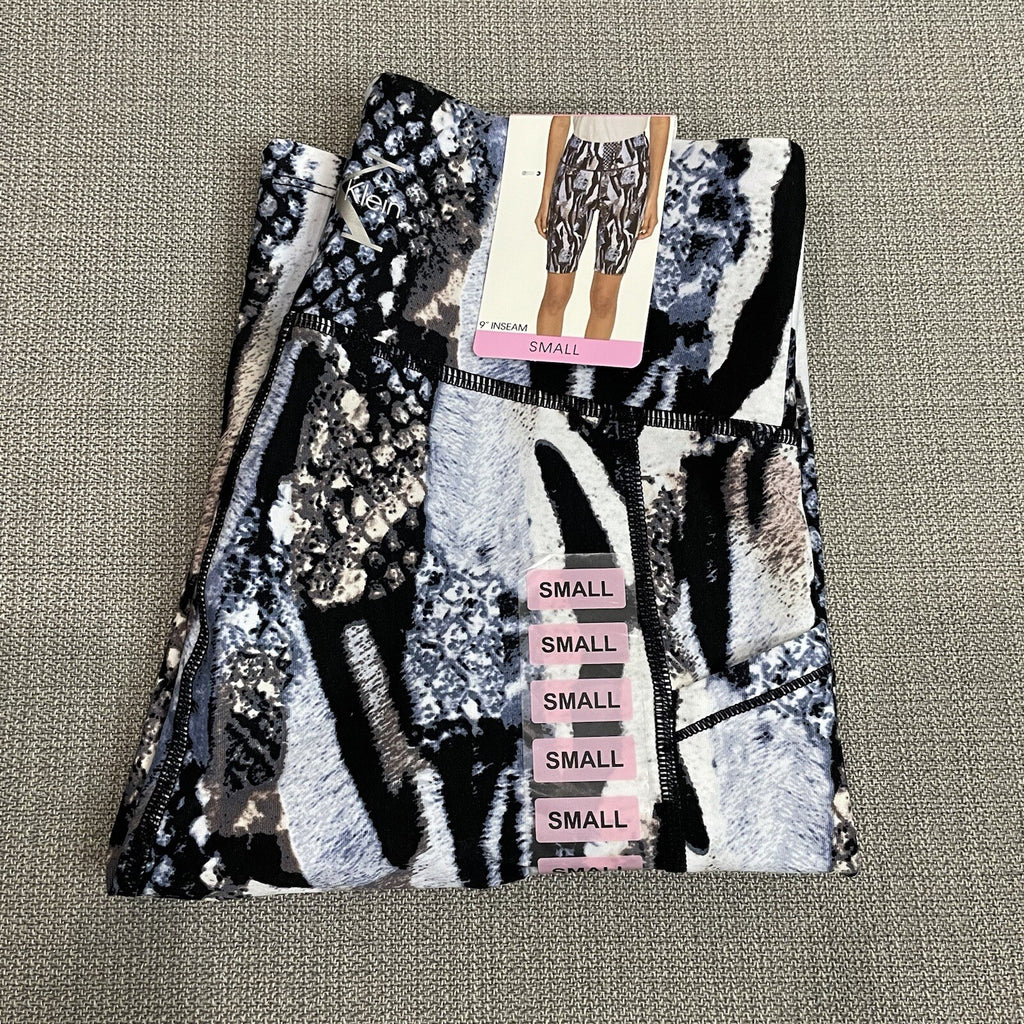 Calvin Klein Women's Small Colorful Patterned Athletic Bike Shorts Animal Print