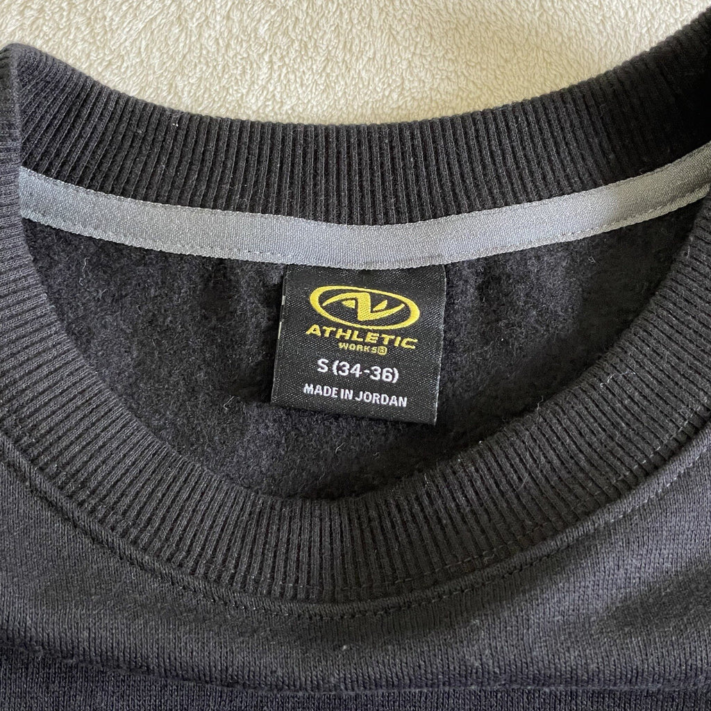 NWT Athletic Works Men's Size Small (34-36) DriWorks Black Fleece Sweatshirt