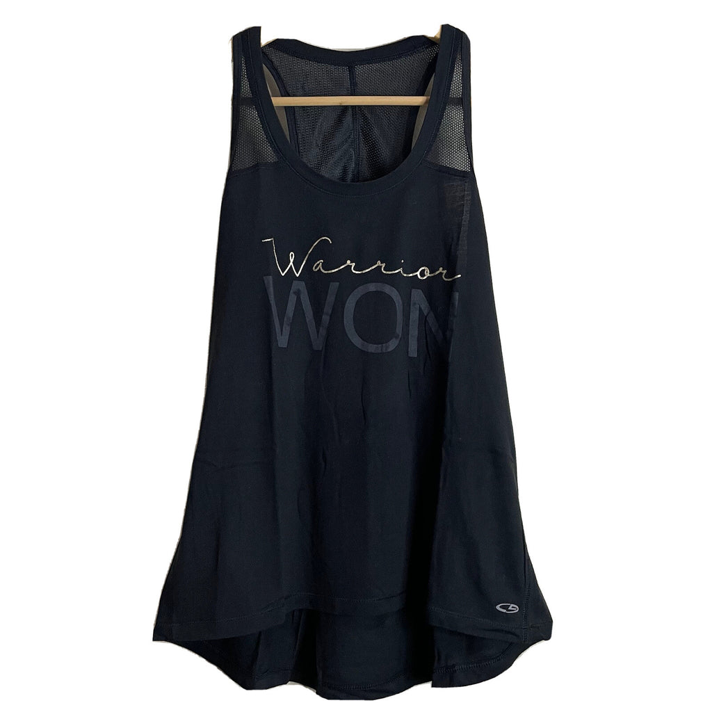 C9 Champion Women's Size S Black Athletic Tank with Warrior Won Lettering