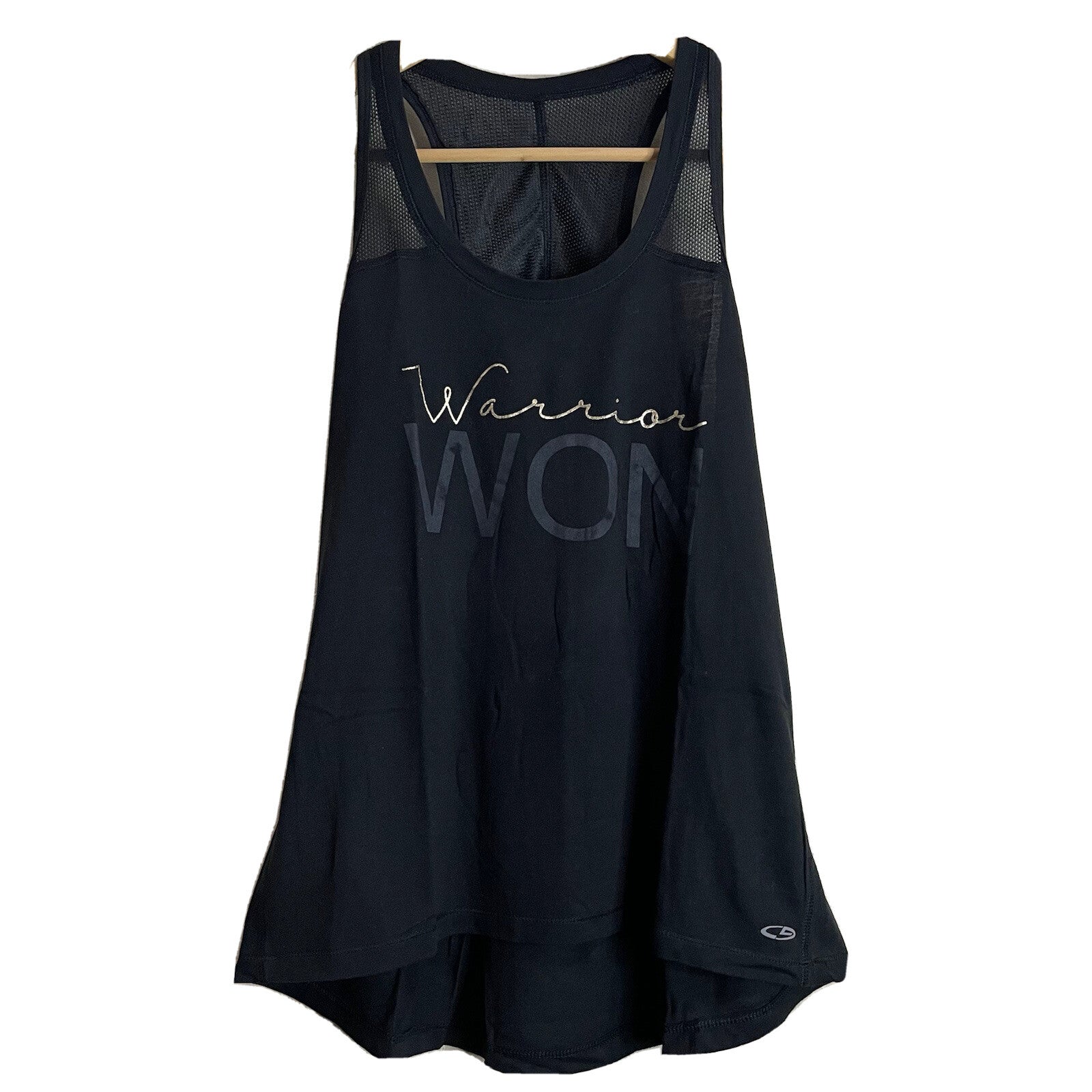 C9 Champion Women's Size S Black Athletic Tank with Warrior Won Lettering