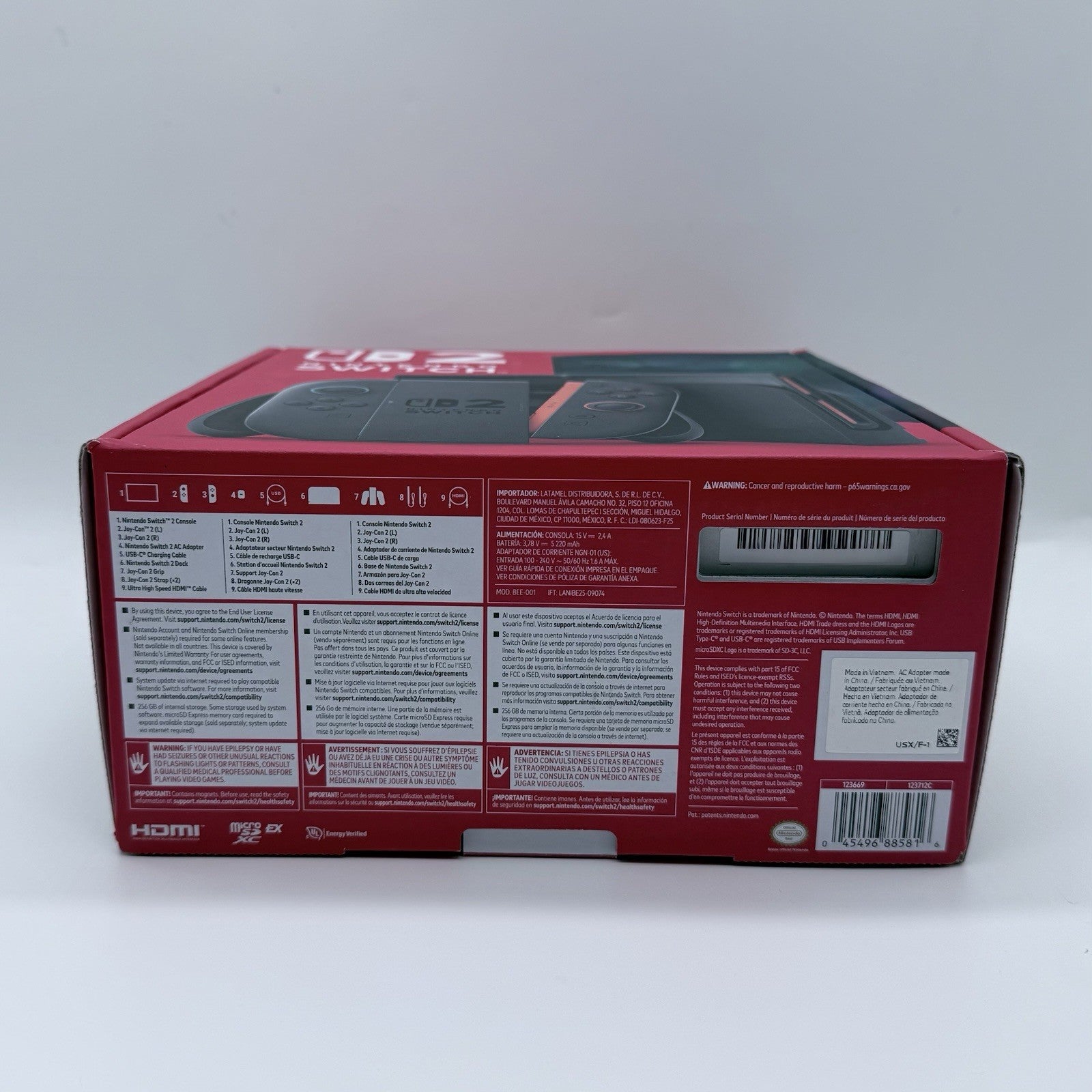 Nintendo Switch 2 EMPTY Retail Box Only  - For Nintendo Switch 2 Console Systems