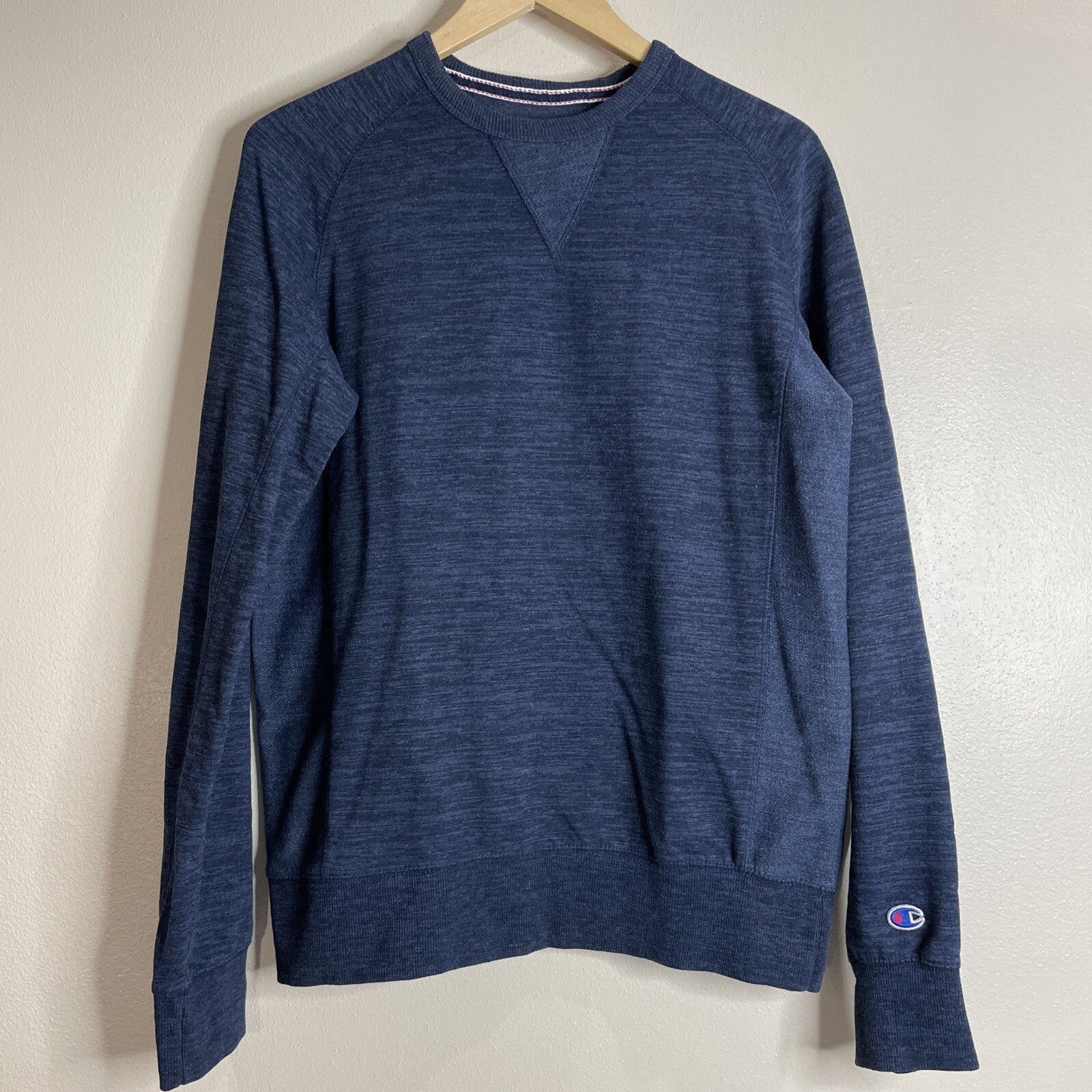 Champion Adult (Men’s / Women’s) Navy Blue Sweater With Embroidered Logo Size S