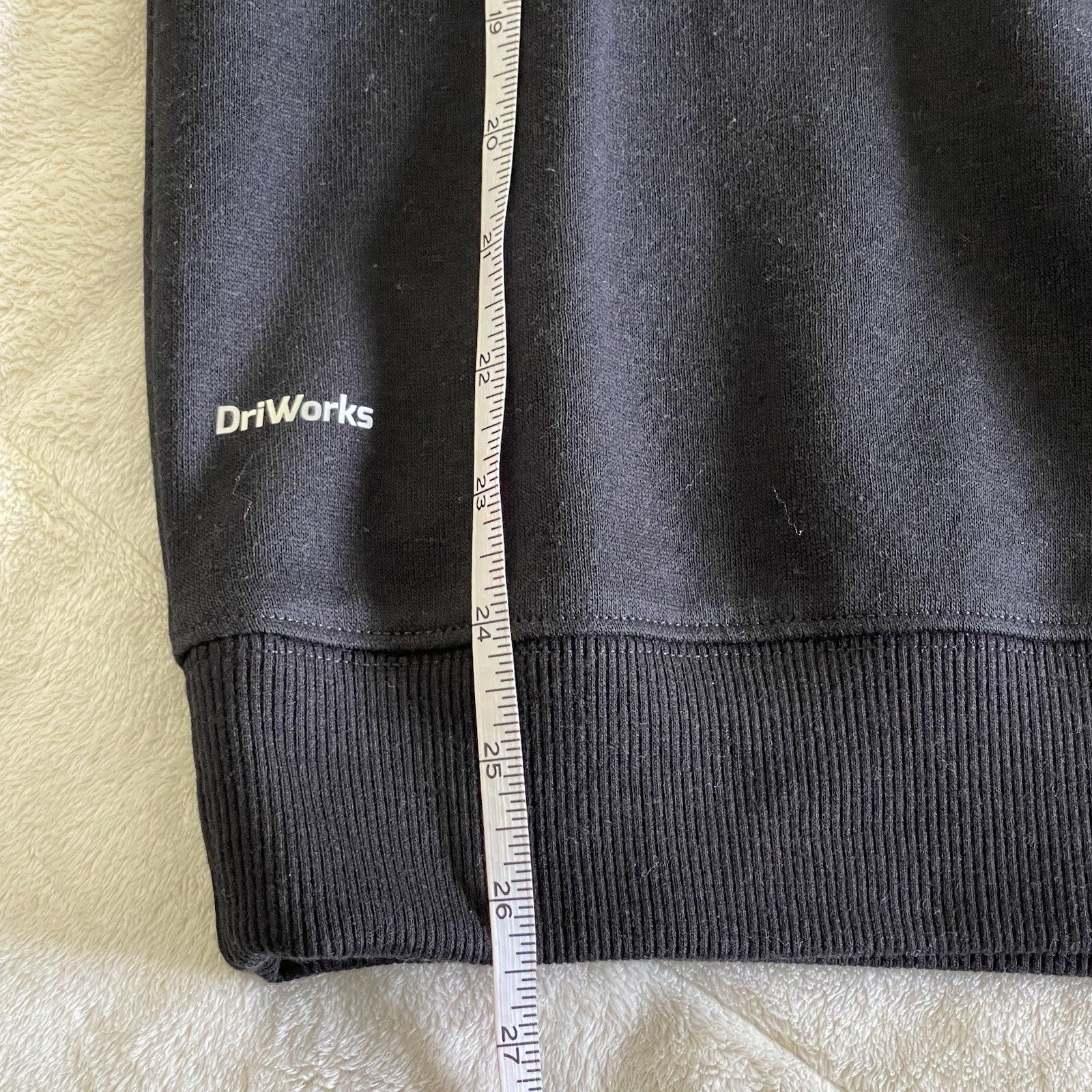 NWT Athletic Works Men's Size Small (34-36) DriWorks Black Fleece Sweatshirt