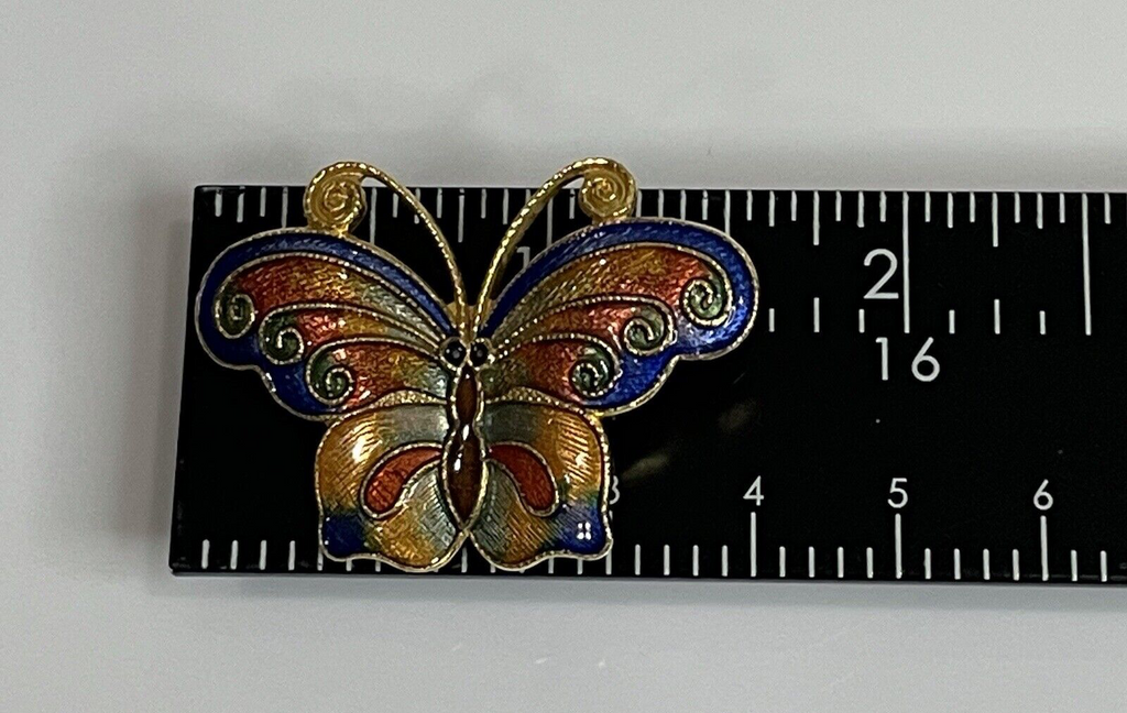 Women's Fashion Jewelry - Pins & Brooches - Colorful Textured Butterfly