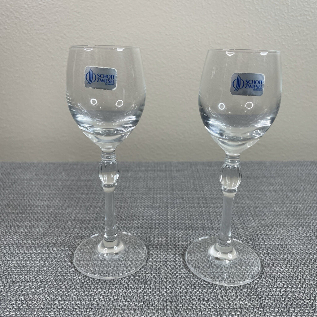 Schott Zwiesel Germany Pair of Bar Cart Drinking Glasses (Stemmed Shot Glass)