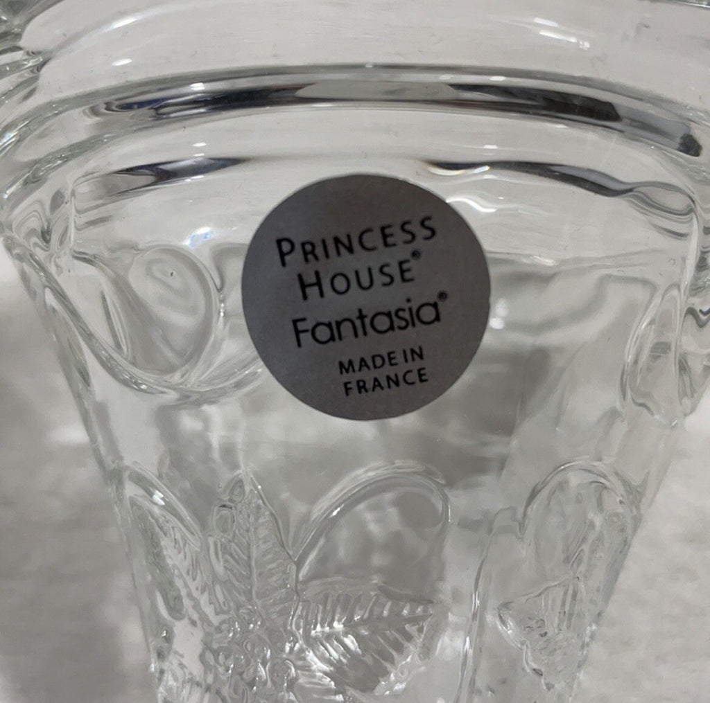Princess House "Fantasia" Decorative Poinsettia (2 in 1) Candle Holder / Vase