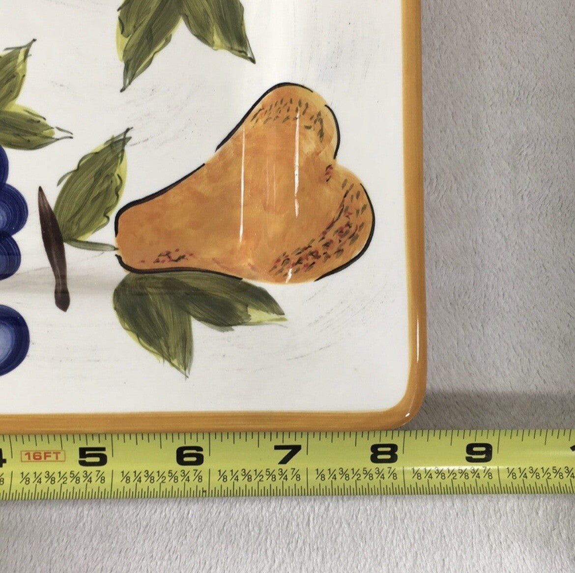 JC Penney Home Collection (Fruitful) Fruit Print Decorative Serving Plate