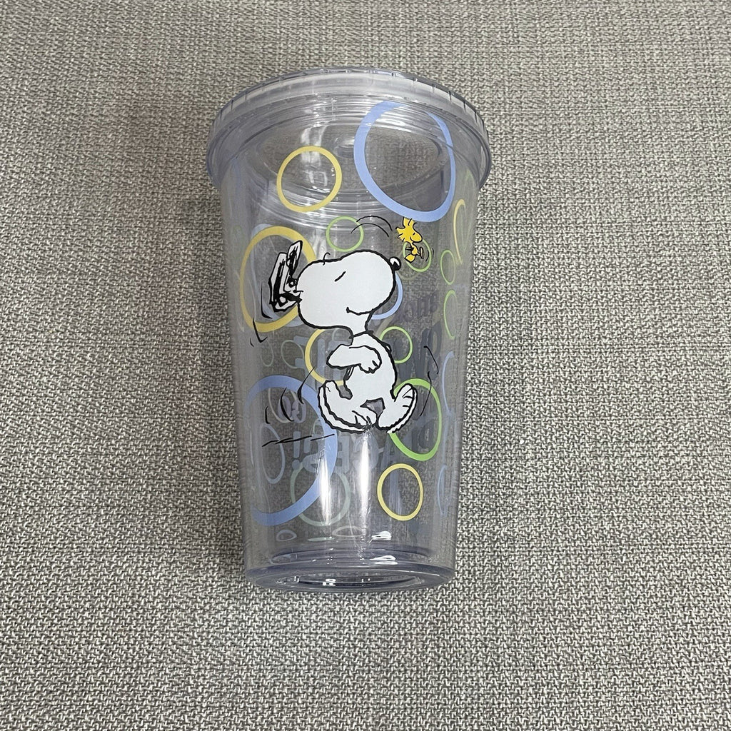 Applause Peanuts Snoopy & Woodstock Travel Drink Cup and Campfire Snack Bowl Set