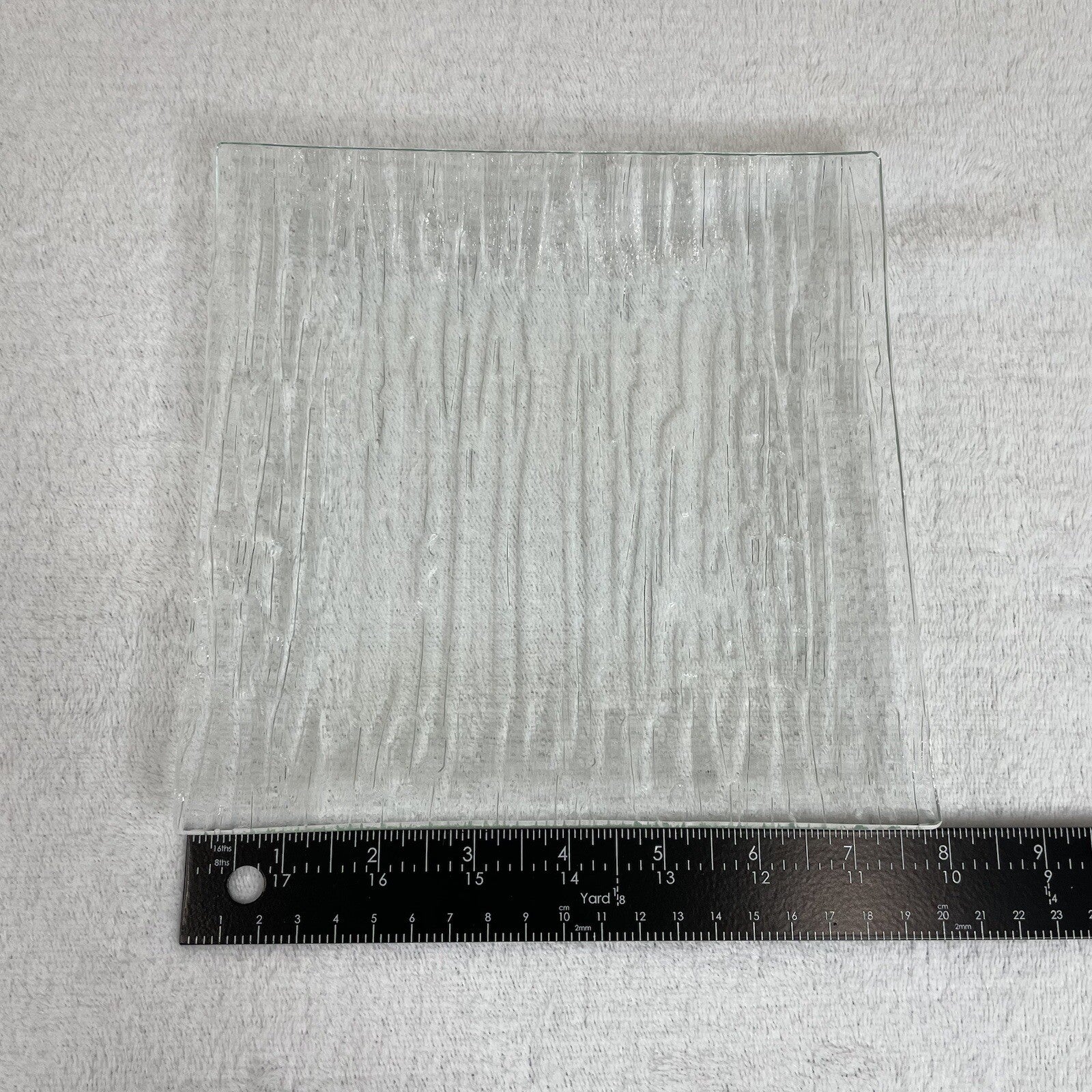 Decorative Glass Square Candle Holder / Trinket Tray / Jewelry / Display Tray