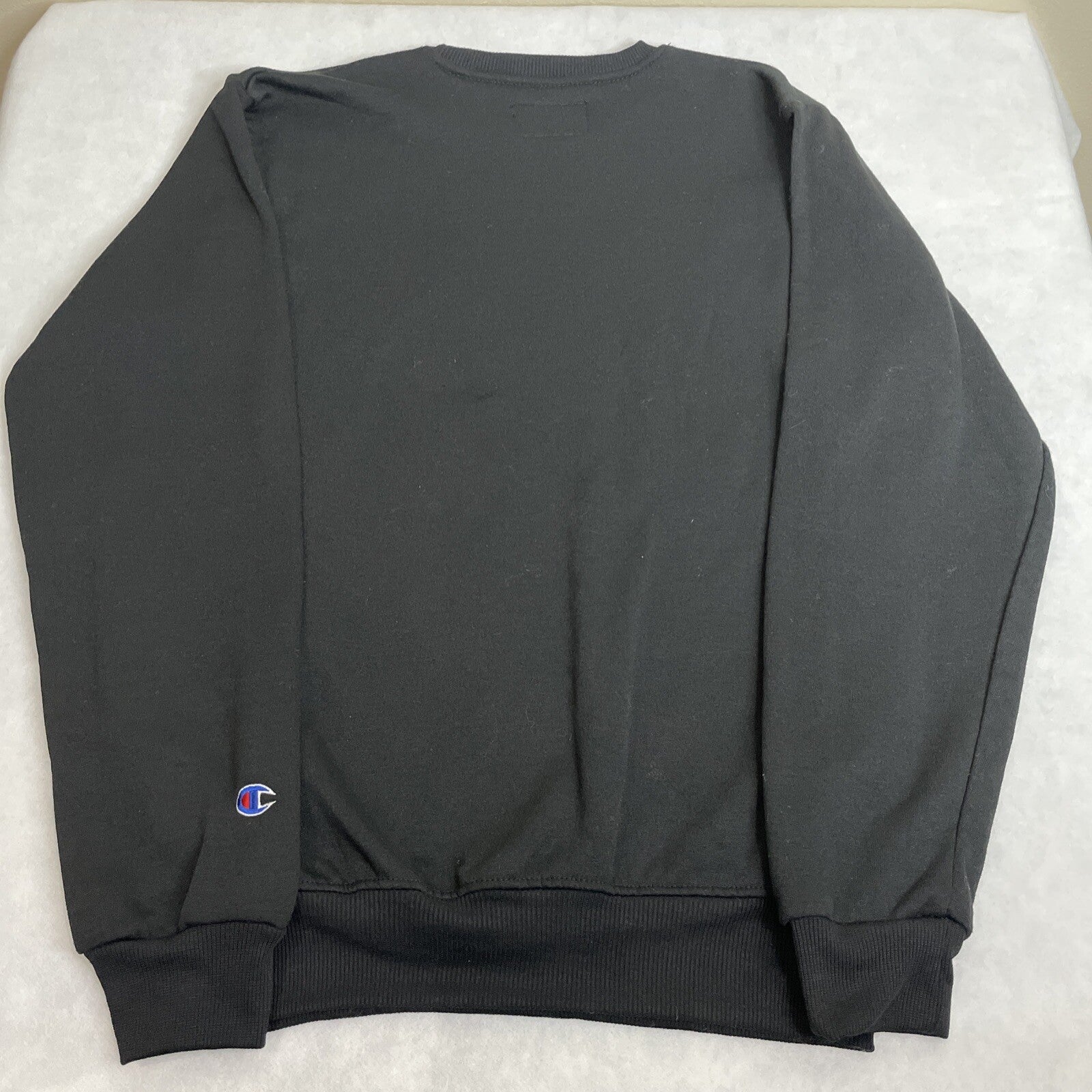 Champion Adult (Men’s/Women’s) Size L Black Sweatshirt w/Embroidered Lettering