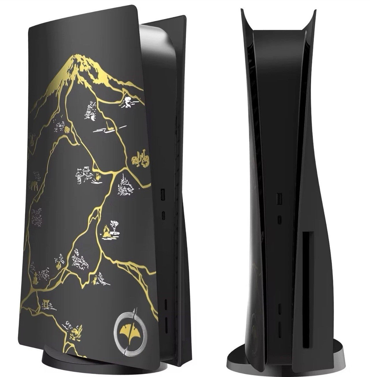 Ghost of Yotei Black PS5 Faceplate Cover Plate Shell Disc Version PlayStation 5