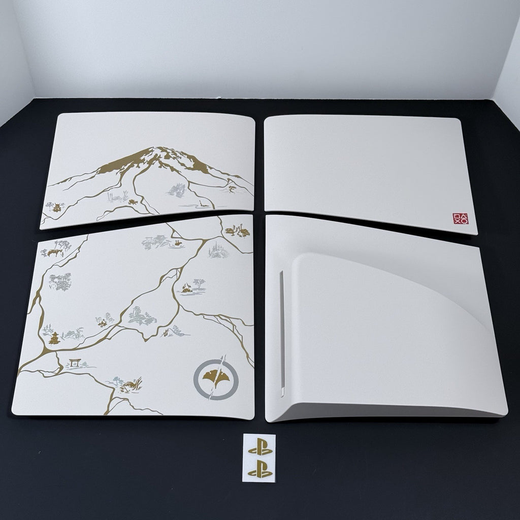 PlayStation 5 Ghost of Yotei  White PS5 Slim Faceplate Cover Plate Shell Disc