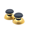 2 Chrome Gold w/ Black Top PS5 Thumbsticks Analog Sticks Joysticks Playstation 5