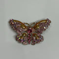 Women's Fashion Jewelry - Pins & Brooches - Pink Sparkle Butterfly