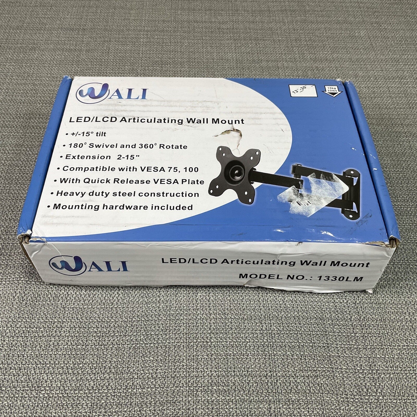 Wali LED/LCD Articulating Wall Mount (Model: 1330LM)