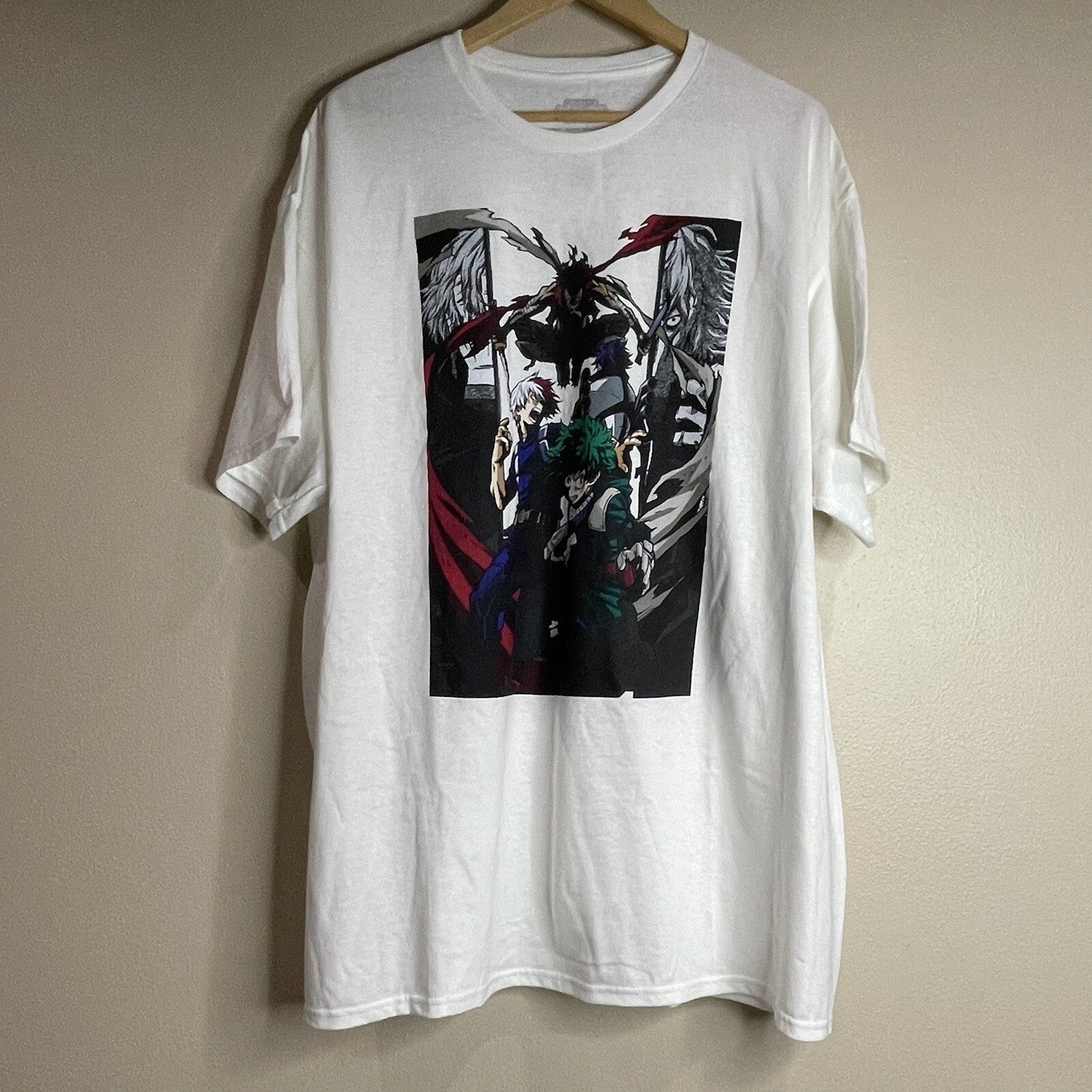NWT My Hero Academia Men's Women's Adult 2XL (XXL) White Graphic T-Shirt