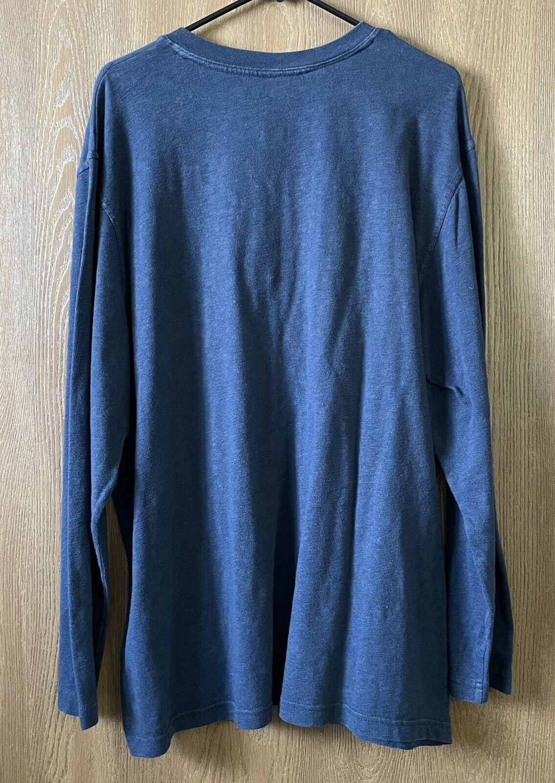 Old Navy Men's Size XX-Large (2XL) Blue Long Sleeve Casual Henley Shirt