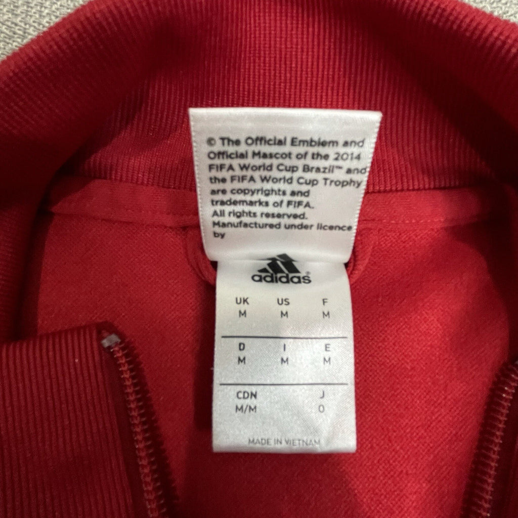 Adidas FIFA World Cup Brazil (Brasil) Mens Womens Adult Med Red Athletic Jacket