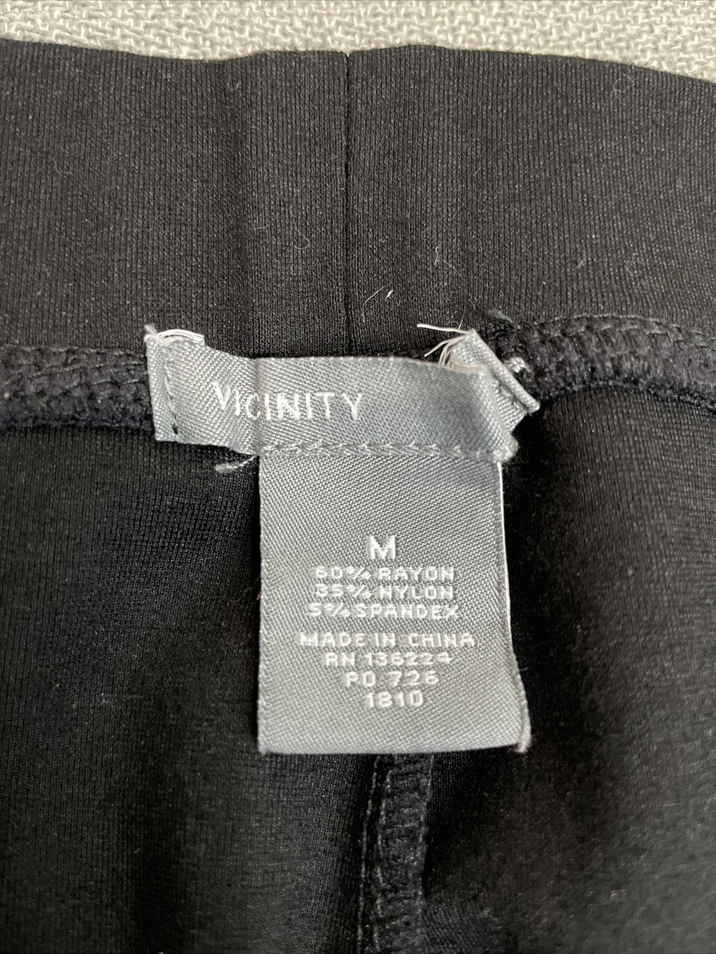 Vicinity Women’s Black Cropped Pull-On Moto Leggings Size M