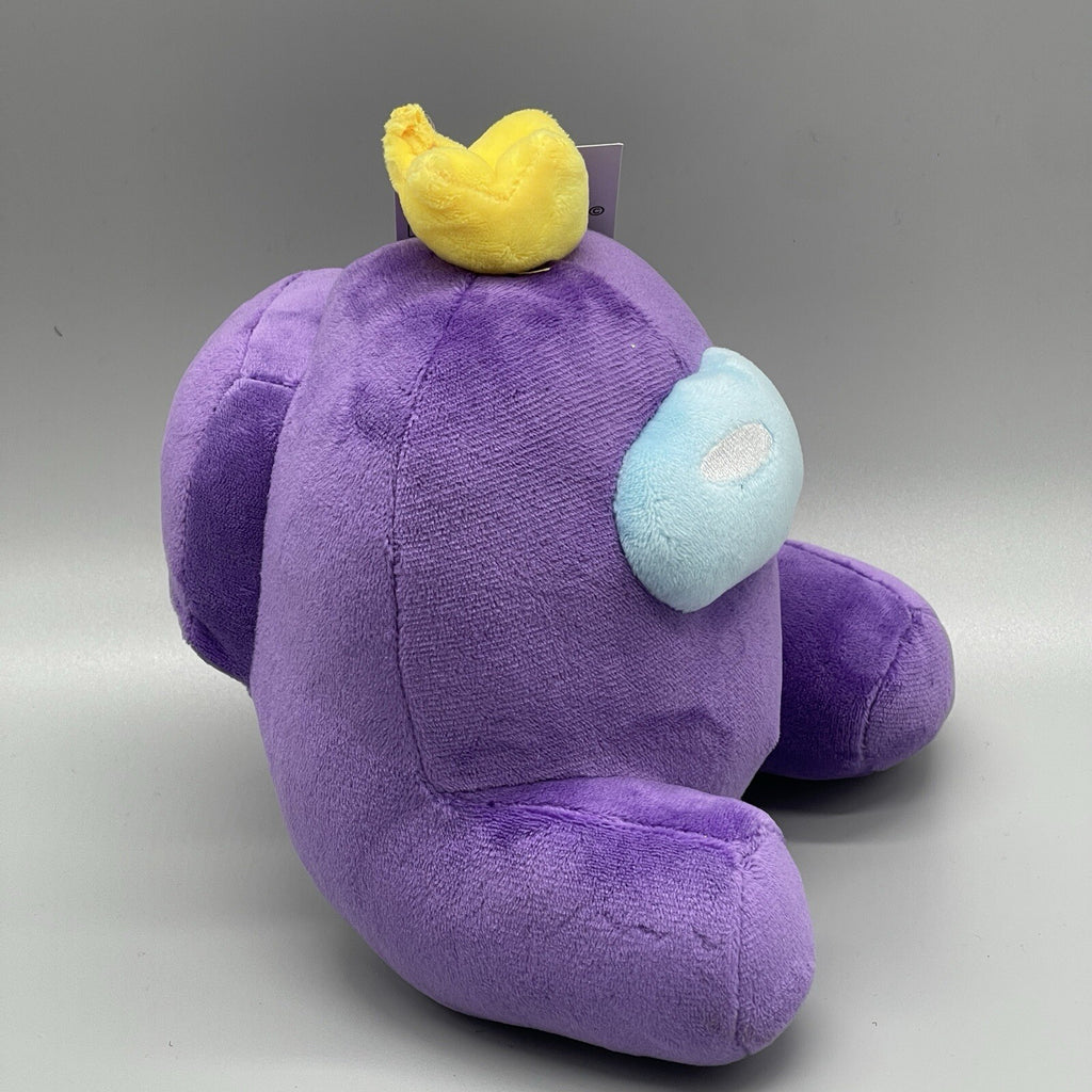 Purple Among Us Inner Sloth Imposter w/Crown 7" Soft Plush - New