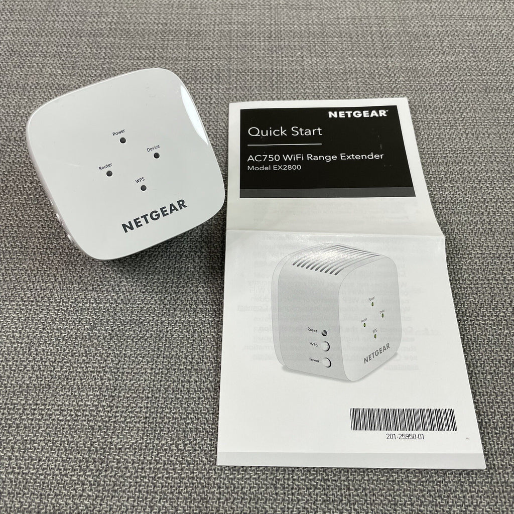 Netgear AC750 WiFi Range Extender- White (Model: EX2800)