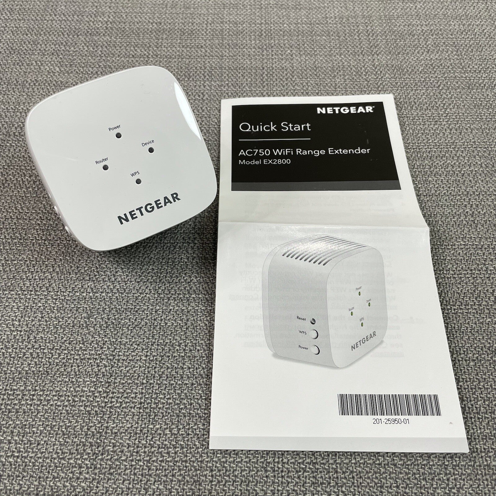 Netgear AC750 WiFi Range Extender- White (Model: EX2800)