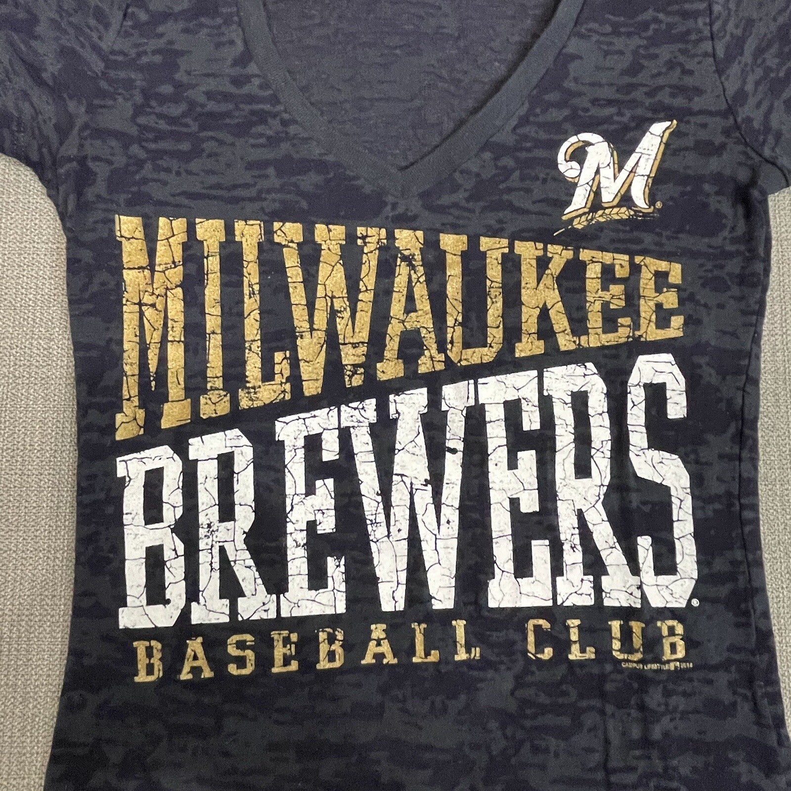Campus Lifestyle MLB Milwaukee Brewers Women's Size Small Logo T-Shirt