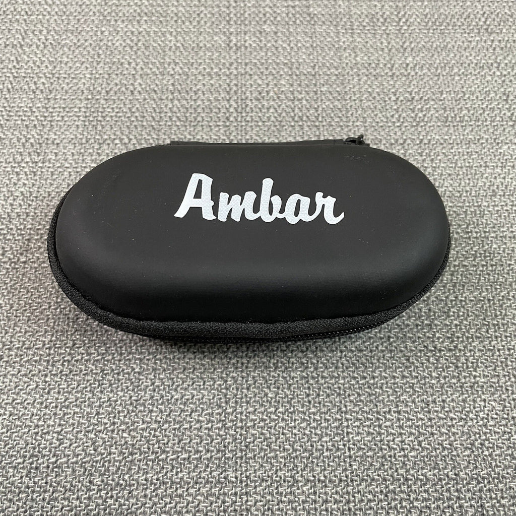 Ambar Black Bluetooth Earpiece with Case (Model: EF01)