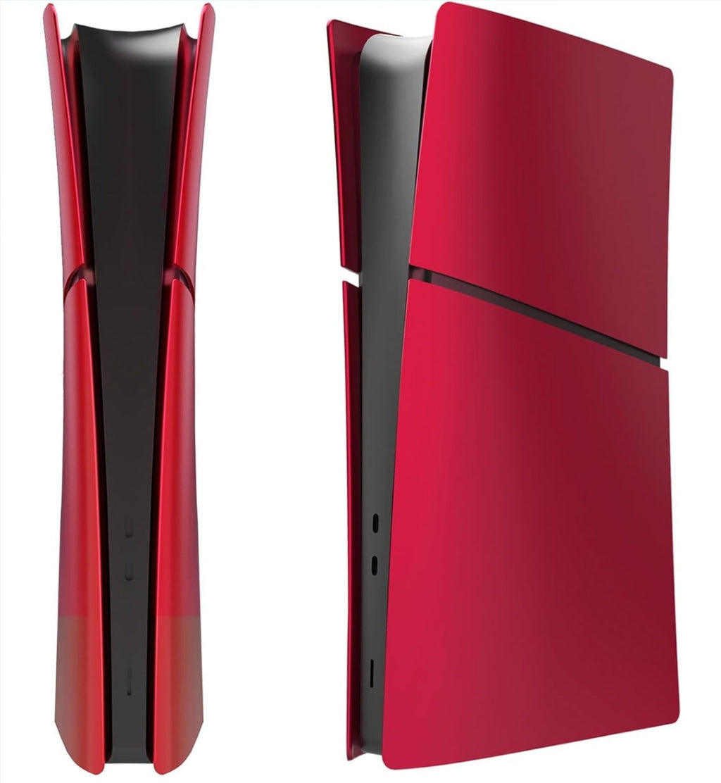 Volcanic Red PS5 Slim Faceplate Cover Plate Shell (Disc-Free) for PlayStation 5