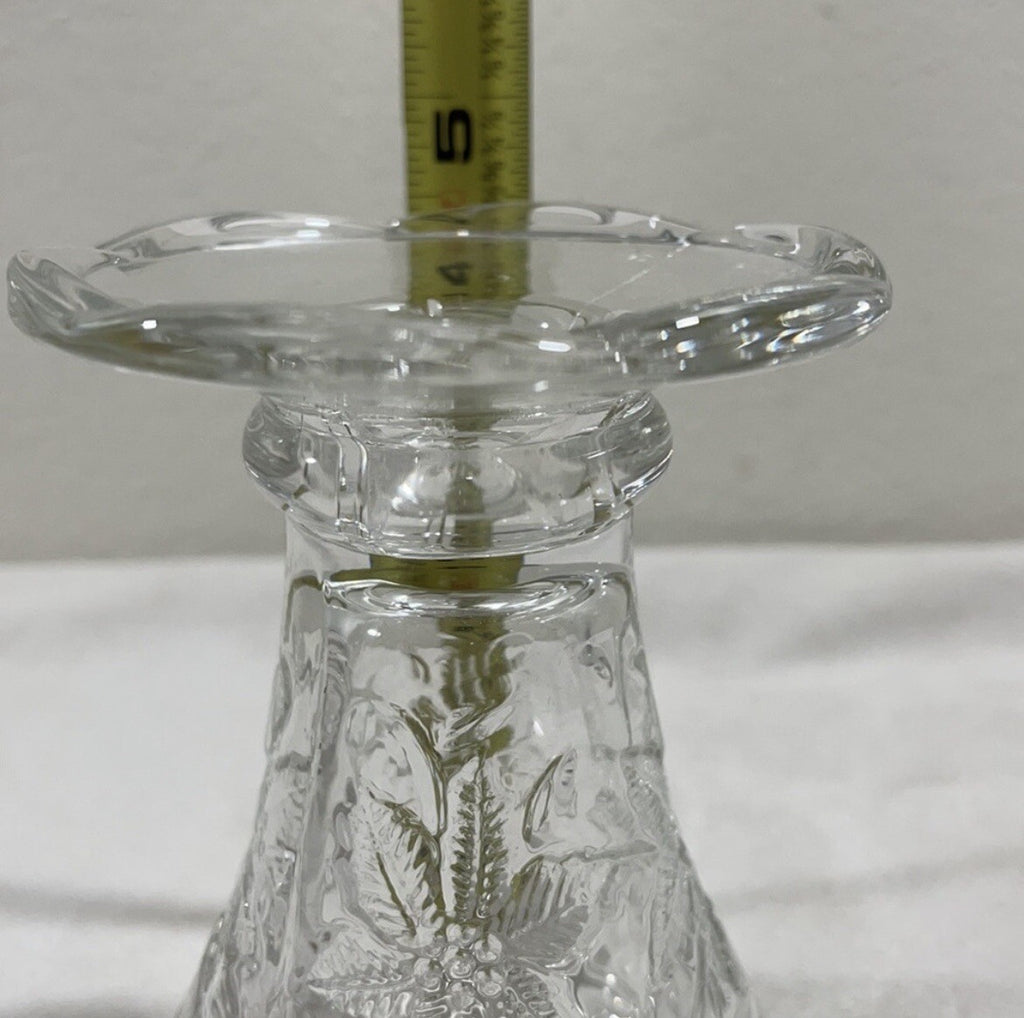 Princess House "Fantasia" Decorative Poinsettia (2 in 1) Candle Holder / Vase